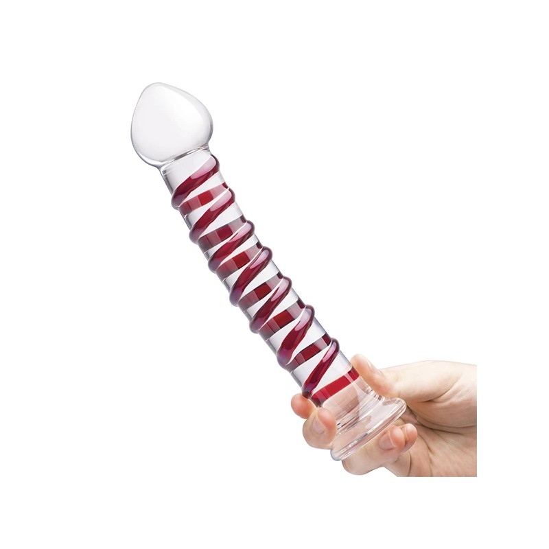 Szklane dildo - Glas Mr. Swirly 25,5 cm